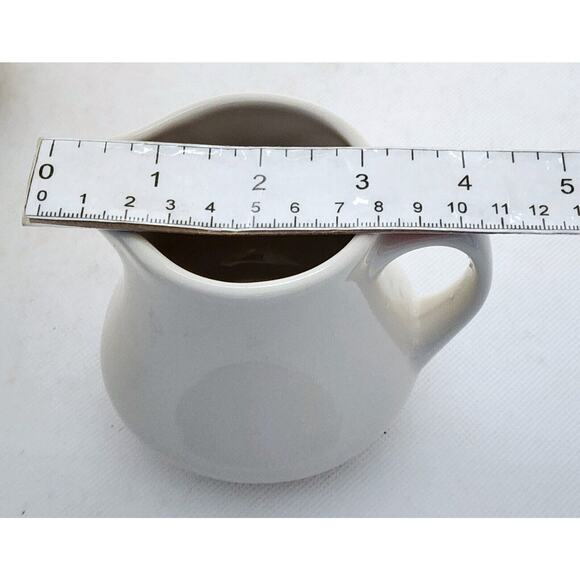 TEAPOT & TWO CREAMERS-Beige-Homer Laughlin-USA-Restaurant Ware Style - Picture 12 of 12